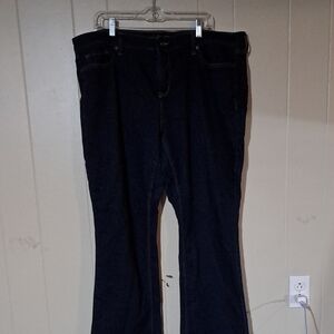 Curvy Couture Dark Blue Flare Jeans